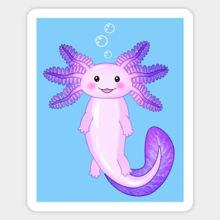 Galaxy Axolotl Sticker